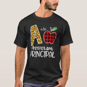 Apple A Is For Assistant Principal Back To School T-Shirt
