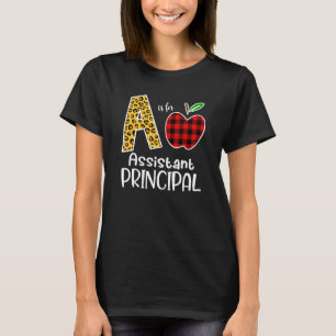 Apple A Is For Assistant Principal Back To School T-Shirt