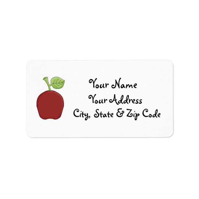 Apple address labels (Front)