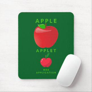 Apple and Applet Small Application Mouse Pad