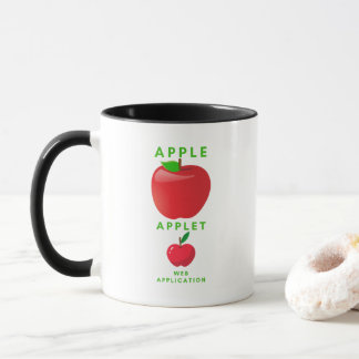 Apple and Applet Small Application Mug