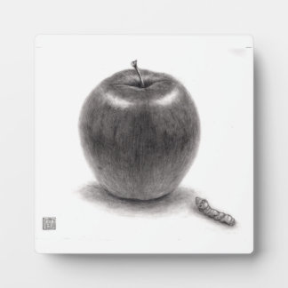 Apple and Caterpillar Plaque