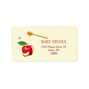 Apple and Honey Address Label - Personalised
