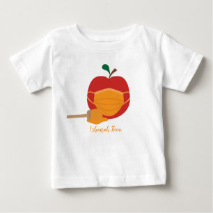 Apple and Honey with Orange Face Mask Baby T-Shirt