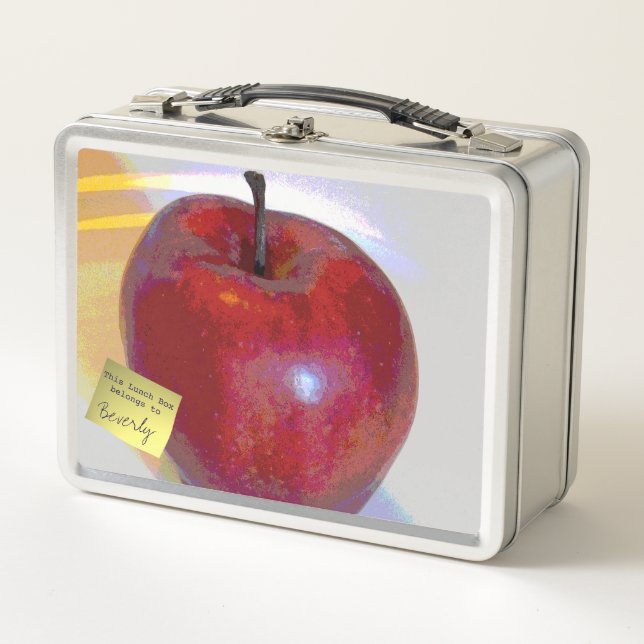 Apple and Pear Metal Lunch Box (Front)