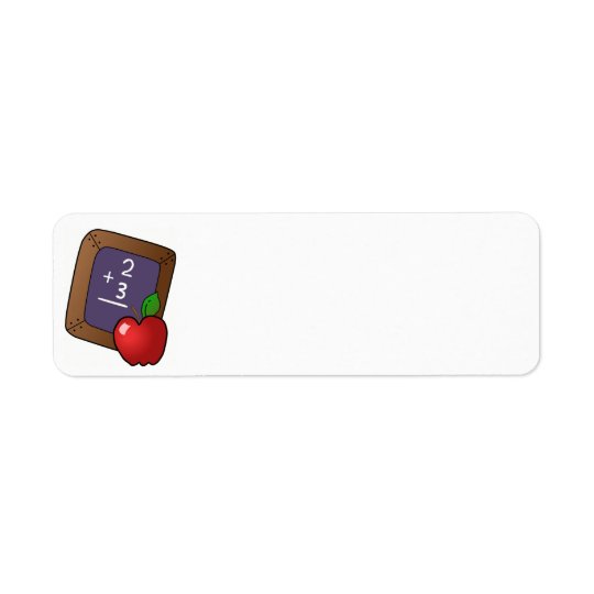 apple_and_slateboard black board, chalk, chalkboa return address label