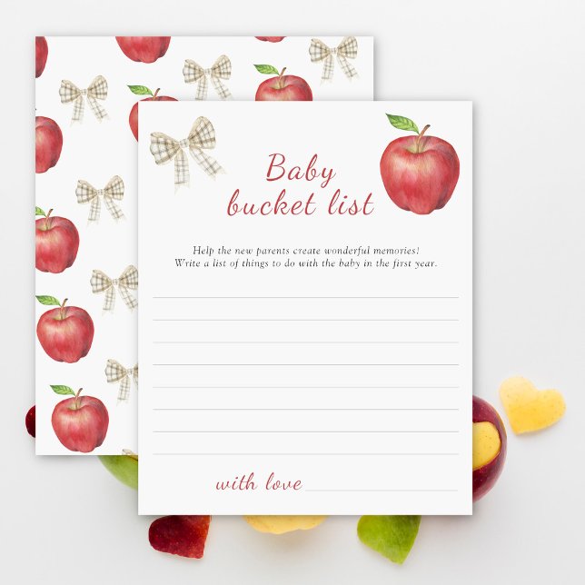 Apple baby shower - Baby bucket list game (Creator Uploaded)