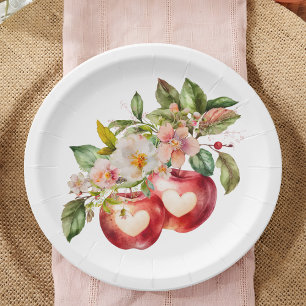 Apple Baby Shower Baby Shower Paper Plate