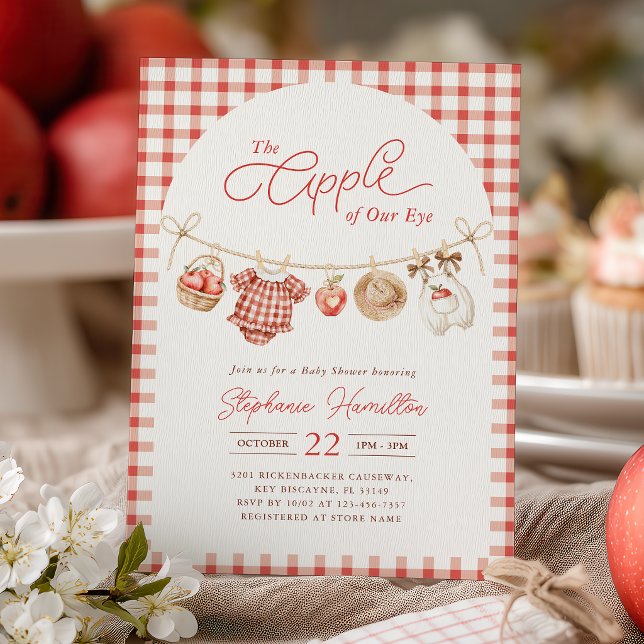 Apple Baby Shower Invitation (Creator Uploaded)