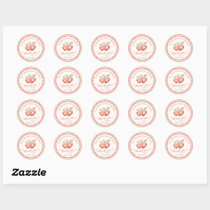 Apple Baby Shower Thank You Round Sticker