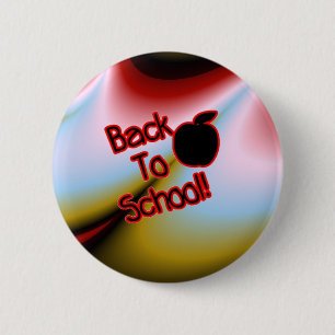 Apple & Back to School - 6 Cm Round Badge
