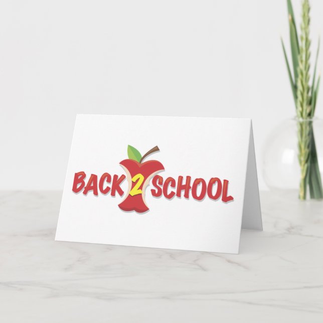 Apple Back To School Banner Card (Front)