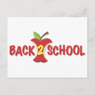 Apple Back To School Banner Postcard