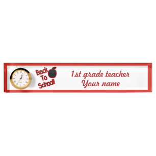 Apple & Back to School - Nameplate