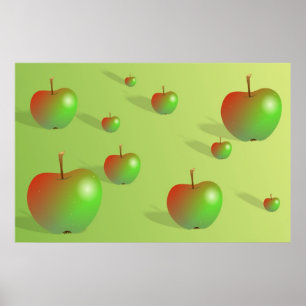 Apple Background Poster