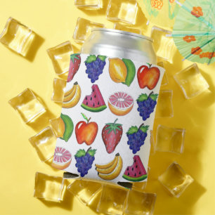 Apple Banana Lemon Lime Grapes Berry Fruit Salad Can Cooler
