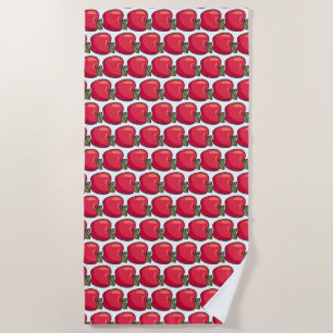 apple beach towel