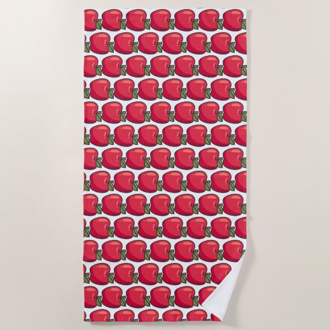 apple beach towel (Front)