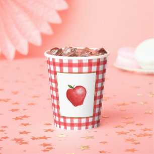 Apple Birthday Paper Cup