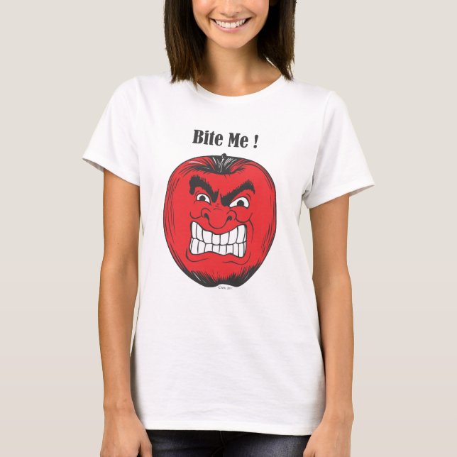 apple bite me 1.ai T-Shirt (Front)
