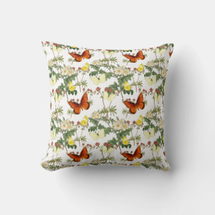 Apple blossom and Butterflies Heritage Images Cushion