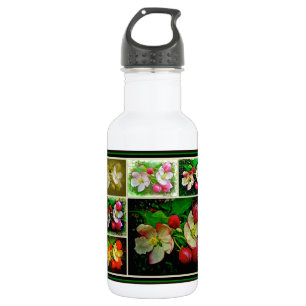 Apple Blossom Collage - Enhanced Digital Photo 532 Ml Water Bottle