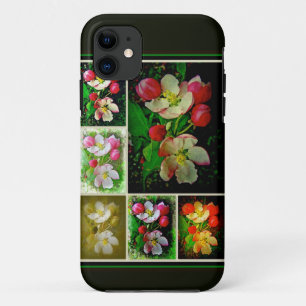 Apple Blossom Collage - Enhanced Digital Photo iPhone 11 Case