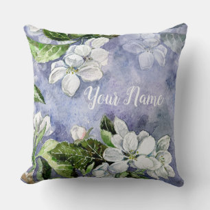 Apple blossom cushion