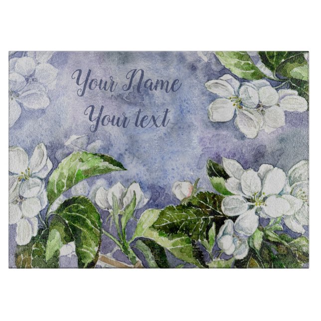 Apple blossom Cutting B Board (Front)
