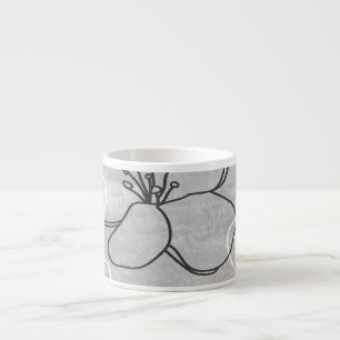Apple Blossom Dream: Abstract Ornament Espresso Cup