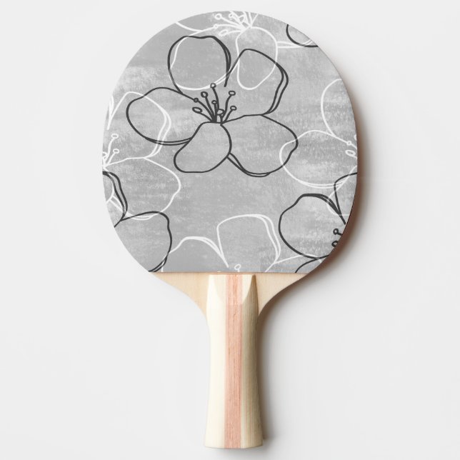 Apple Blossom Dream: Abstract Ornament Ping Pong Paddle (Front)