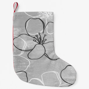 Apple Blossom Dream: Abstract Ornament Small Christmas Stocking