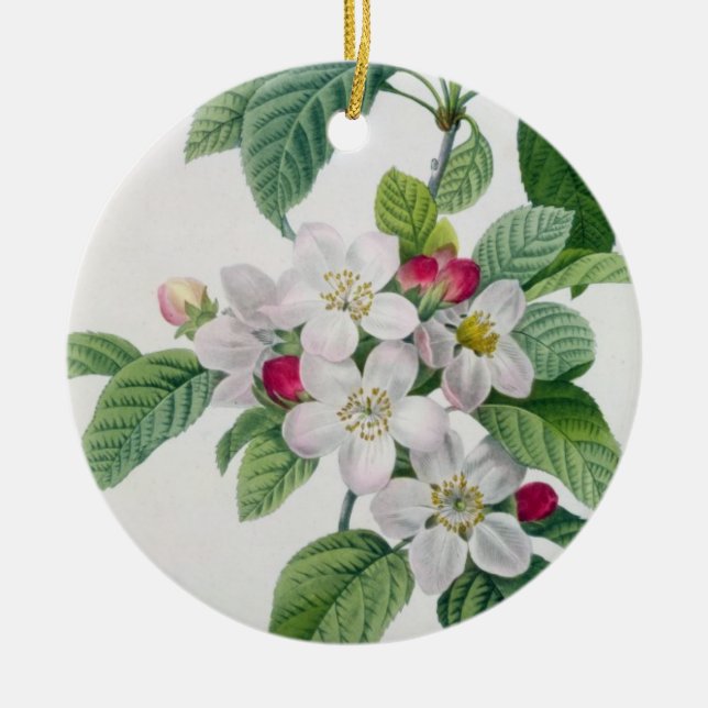 Apple Blossom, from 'Les Choix des Plus Belles Ceramic Ornament (Front)