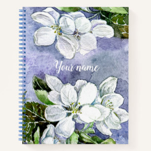 Apple blossom notebook
