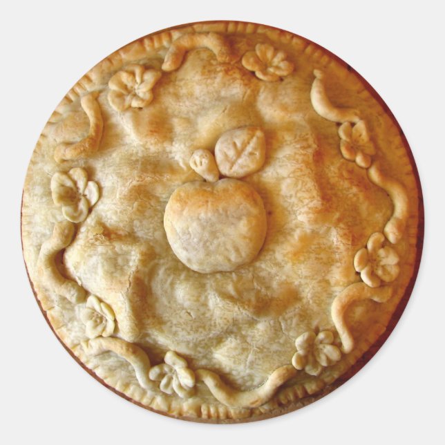Apple Blossom Pie Classic Round Sticker (Front)