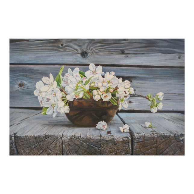 Apple Blossom Still Life – Original Fine Art Print (Front)