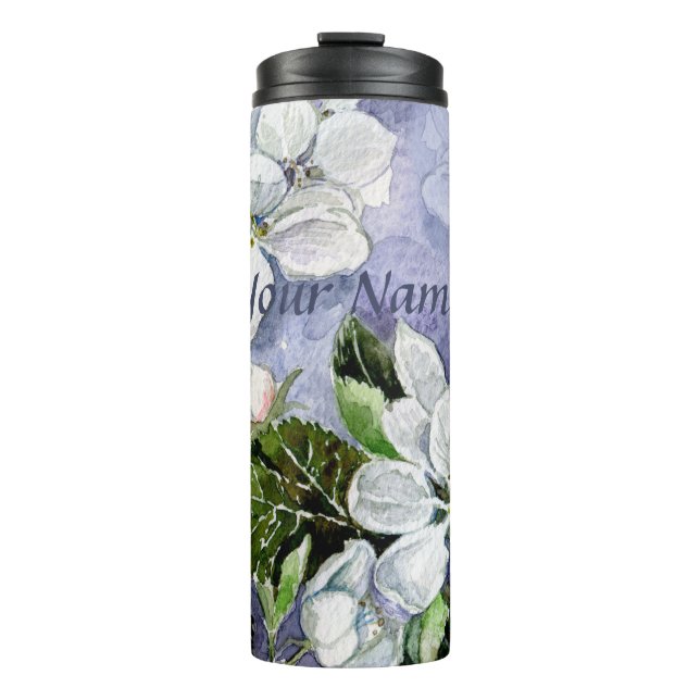 Apple blossom  thermal tumbler (Front)