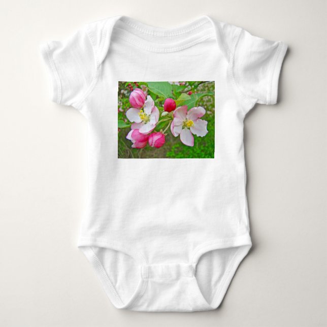 Apple Blossom Time Baby Bodysuit (Front)