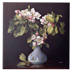 Apple Blossoms in a Vase Ceramic Tile