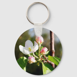 Apple Blossoms Key Ring