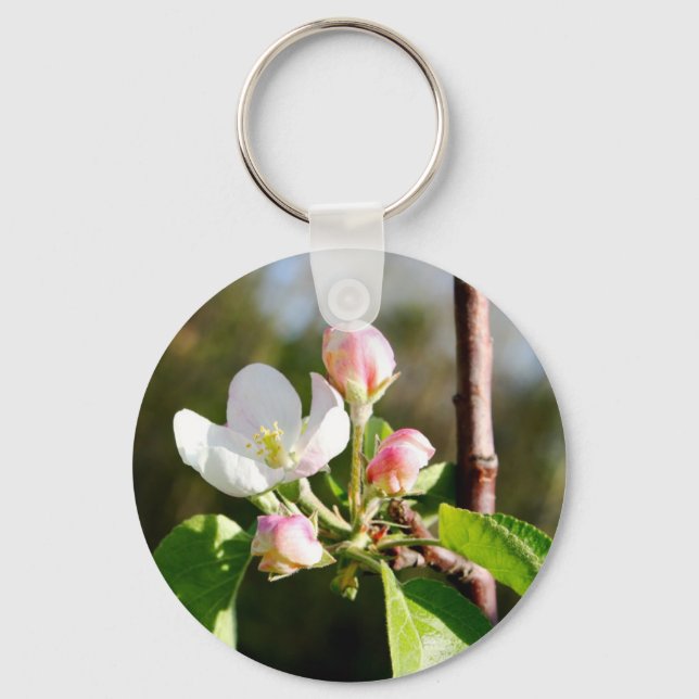 Apple Blossoms Key Ring (Front)