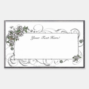 Apple Blossoms Rectangular Sticker
