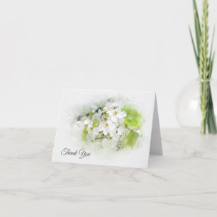 Apple Blossoms Sympathy Thank You Card