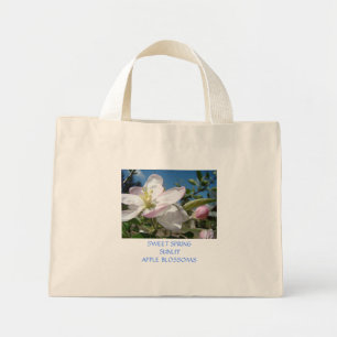 Apple BLOSSOMS TOTE BAG CANVAS BEACH BAG