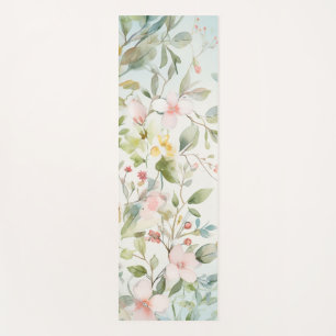Apple blossoms yoga mat