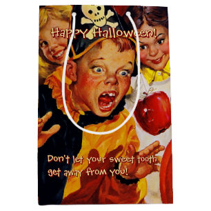 Apple Bobbing Dangers Sweet Tooth Halloween Medium Gift Bag