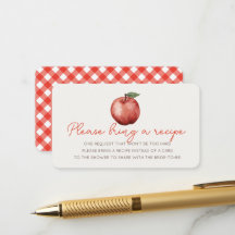 Apple Bridal Shower Recipe Request