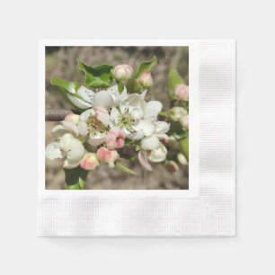 Apple buds flower napkin