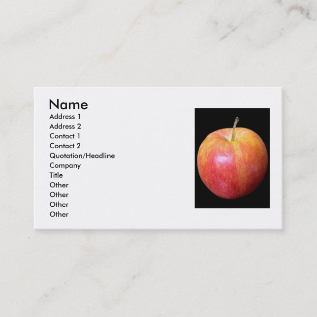 Apple Business Card (Front)