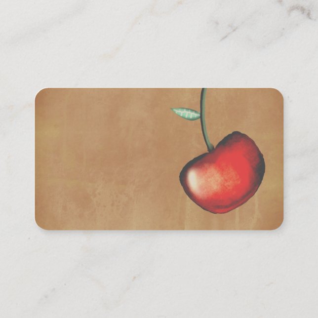 Apple Cherry Business Card (Back)